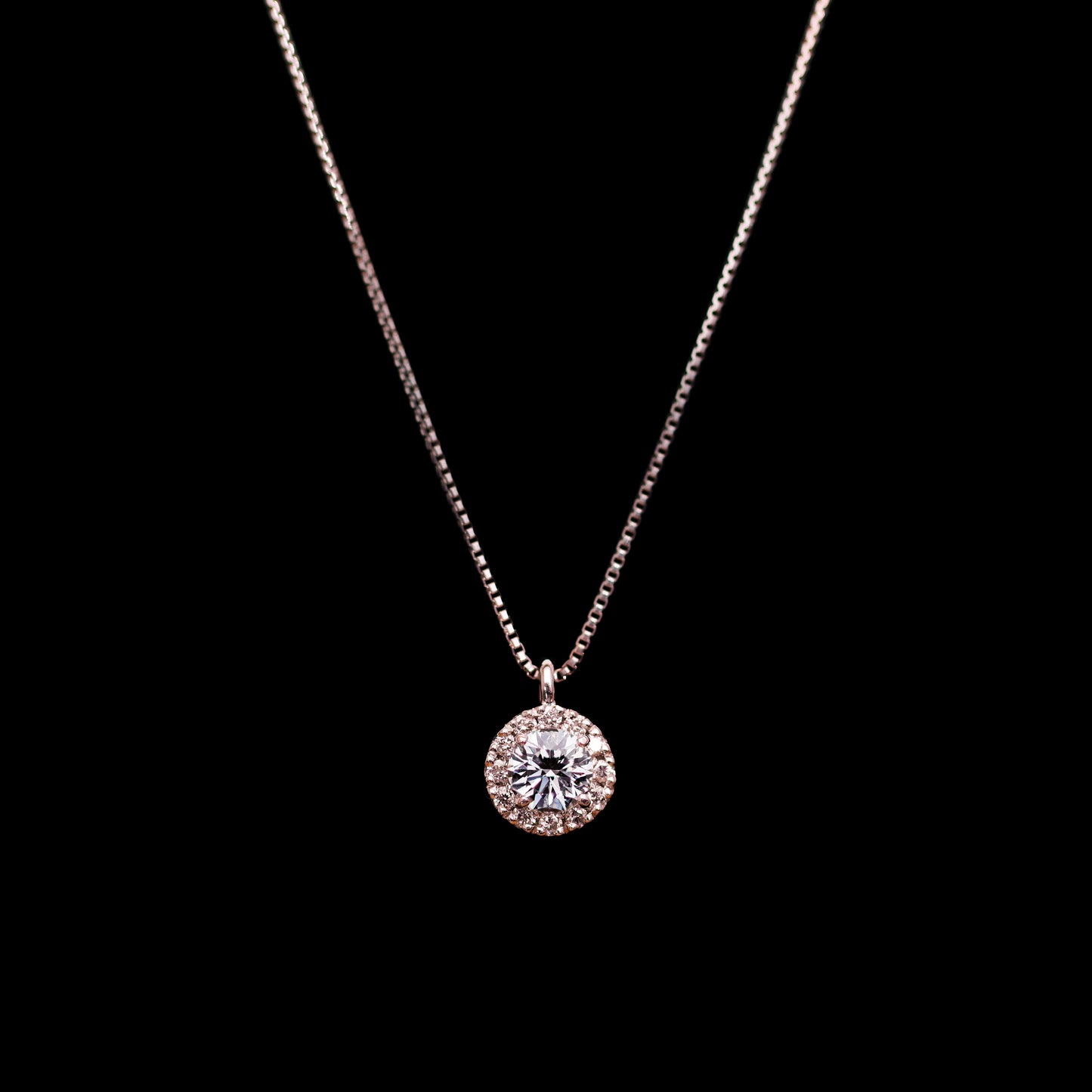 0.30UP 取り巻きペンダントネックレス